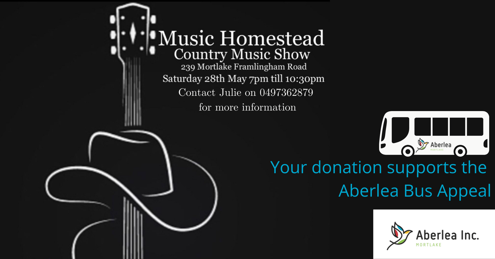 Country Music Show supports Aberlea Bus Appeal